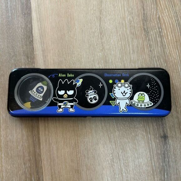Sanrio Other - Vintage 1997 Sanrio Planet Patrol Alien Daba Black Pencil Case Tin